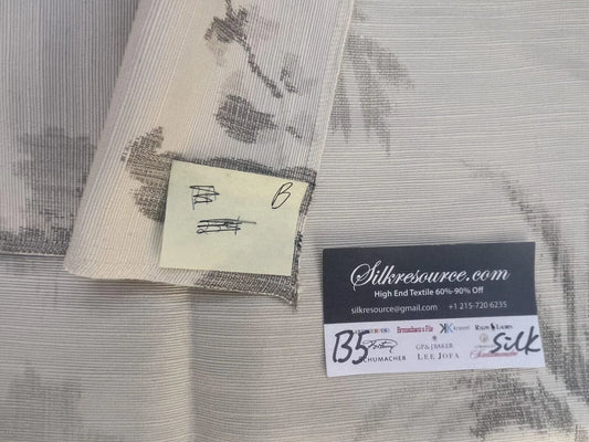 48b Berkbox5 Scalamandre Silk Square Somerset Silk Warp Print Porcelain MSRP USD702/Y