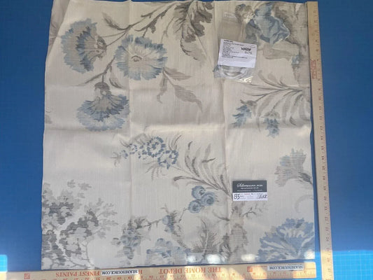48c Berkbox5 Scalamandre Silk Square Somerset Silk Warp Print Porcelain MSRP USD702/Y