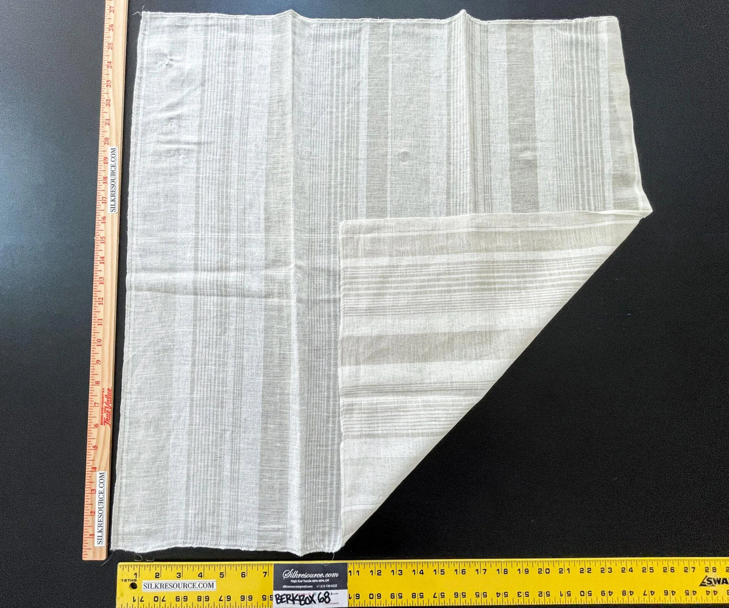 41 Berkbox68 27"x27" Scalamandre Sheer White Texture Solid