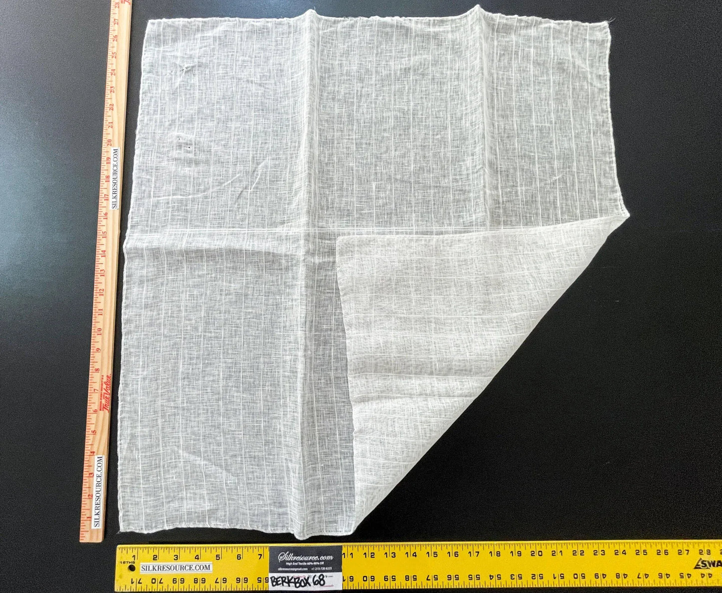 42 Berkbox68 27"x27" Scalamandre Sheer White Texture Solid