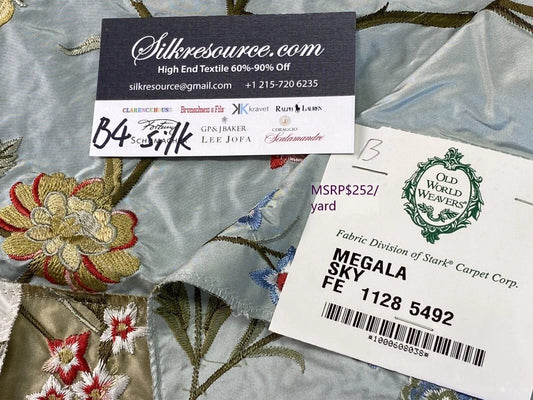 17b Berkbox4 Scalamandre Silk Square Megala Sky