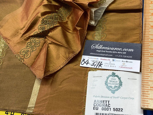 20e Berkbox4 Scalamandre Silk Square Arnett Cognac