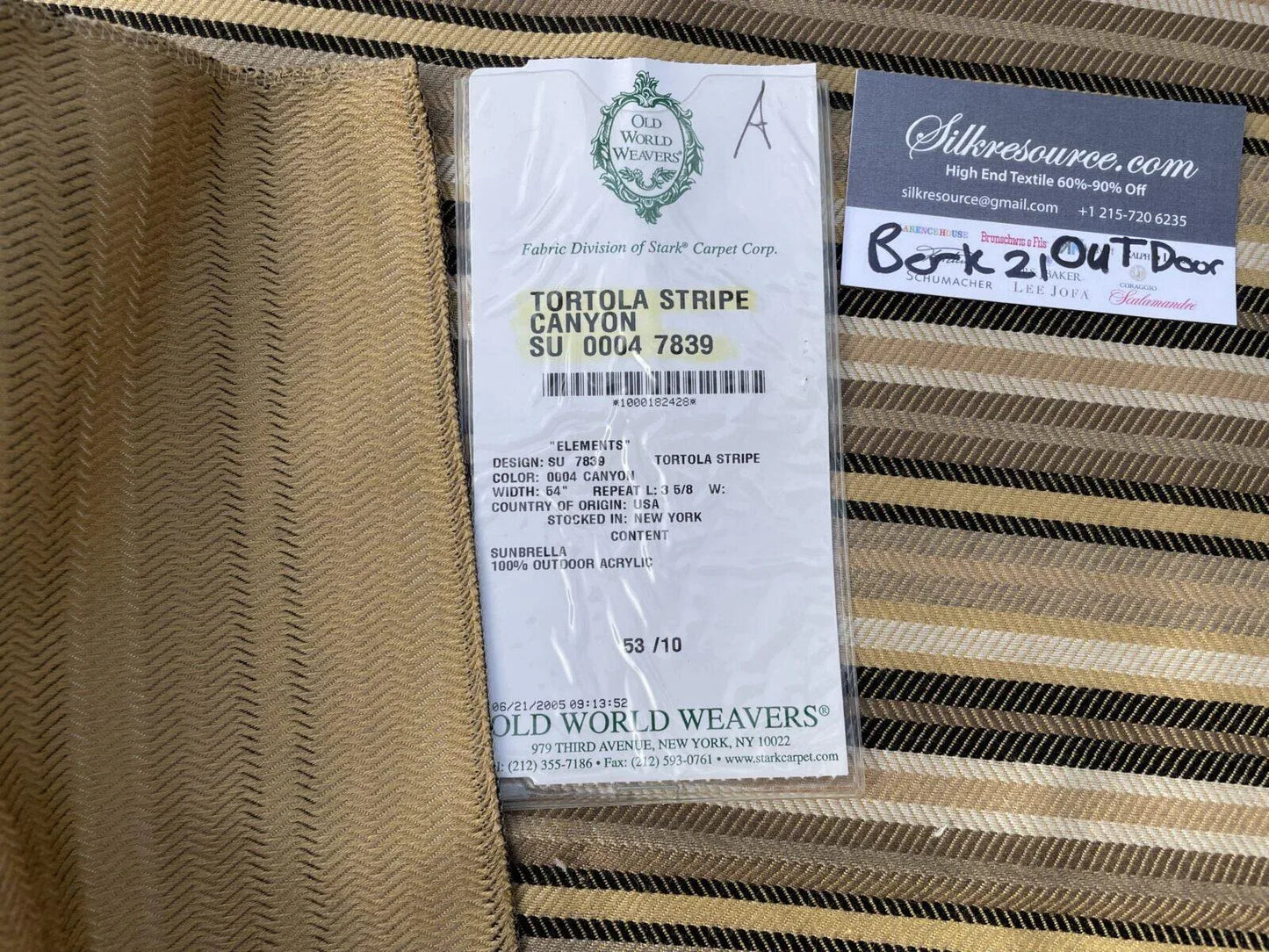 7a Berkbox21 Scalamandre Outdoors Tortola Stripe Canyon