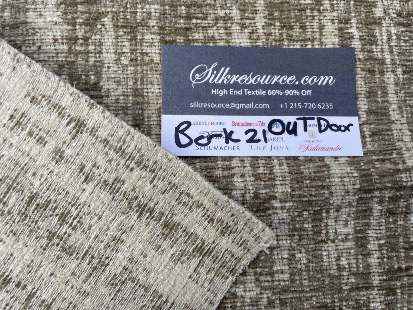 21 Berkbox21 Scalamandre Outdoors Light Brown With Light Gray