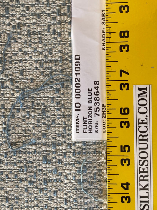 1y Scalamandre Flint Horizon Blue Strie Texture Solid MSRP USD266/y
