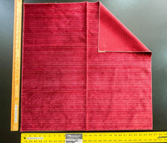 7 Berkbox67 27"x 27" Square Scalamandre NOBEL BIKING RED Plains Texture