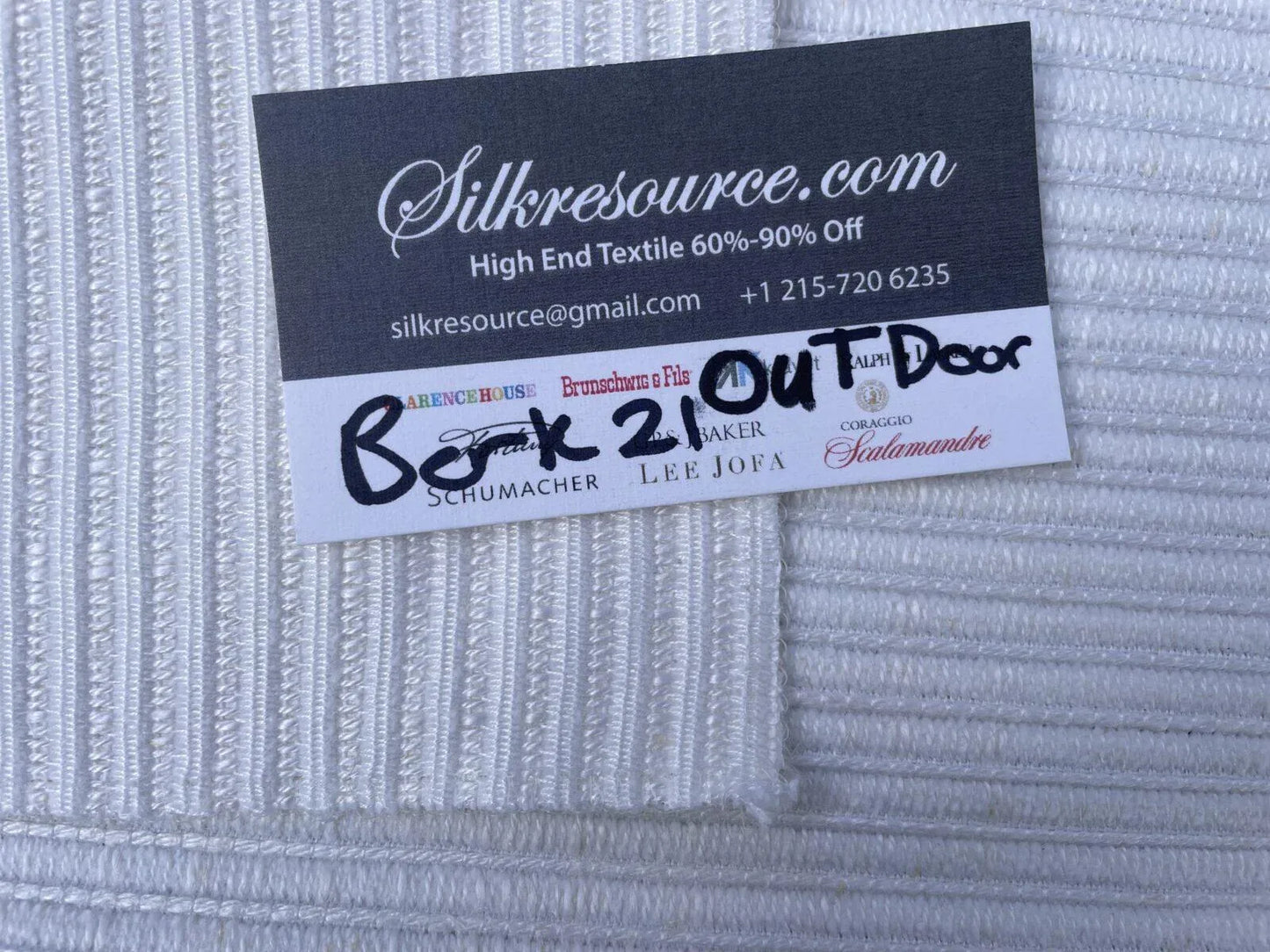 46 Berkbox21 Scalamandre Outdoors White!