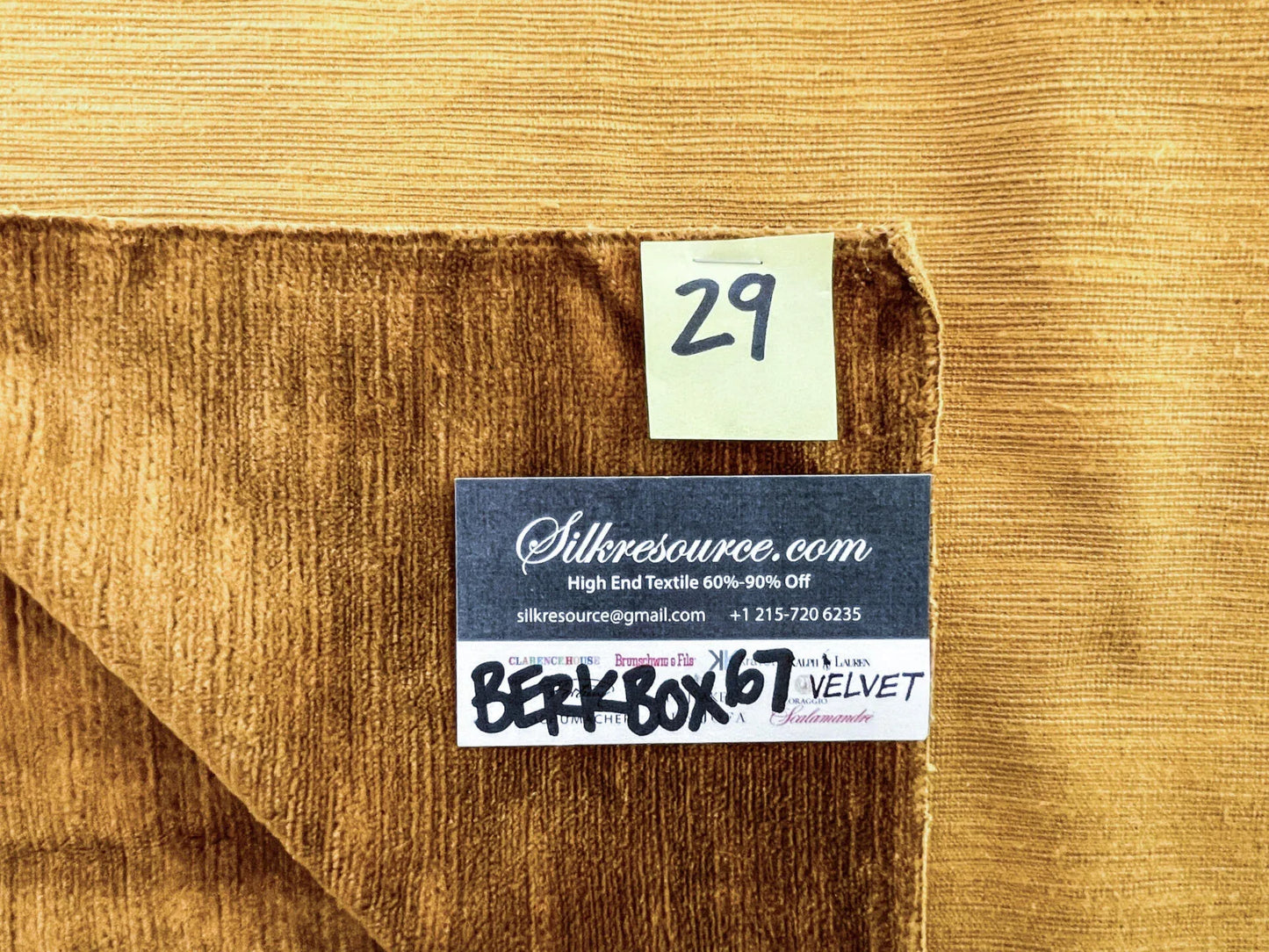 29 Berkbox67 27x 27" Square Scalamandre Velvet Brown Plains Texture