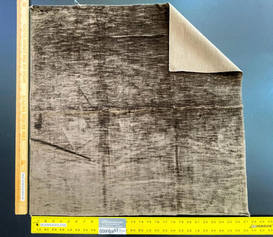 35 Berkbox67 27x 27" Square Scalamandre Velvet Gray Plains Texture