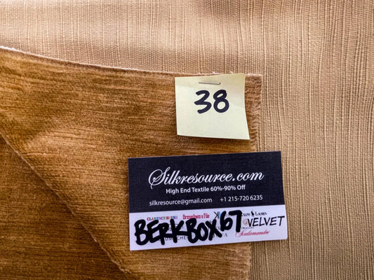 38 Berkbox67 27x 27" Square Scalamandre Velvet Brown Plains Texture