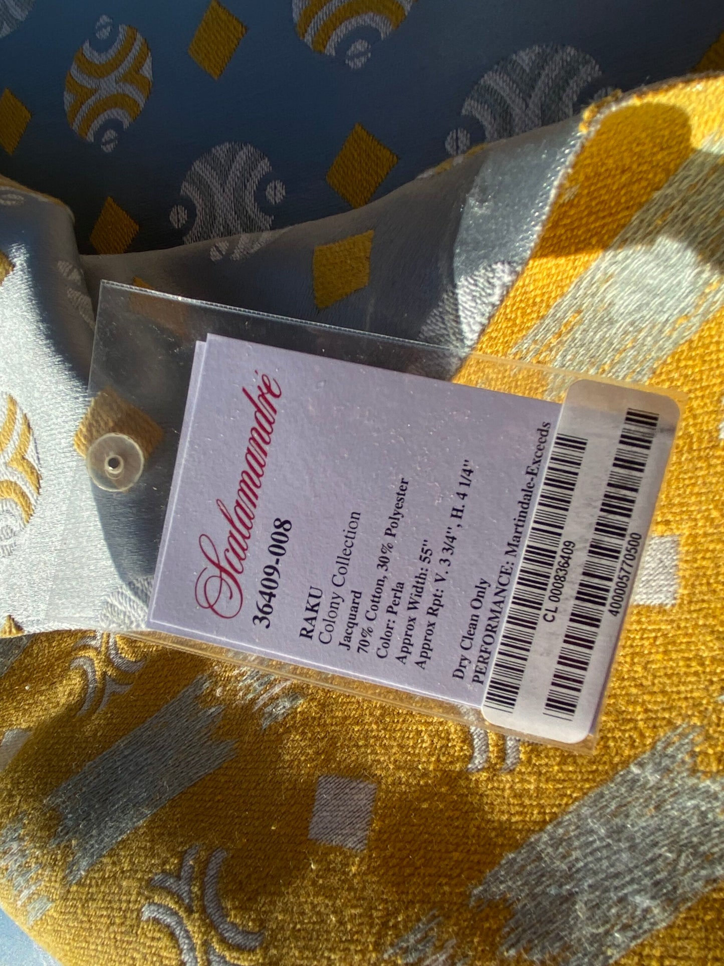 20 Berkbox103 Square Scalamandre Colony Collection Raku Perla Light Gray Geometric Small Scale