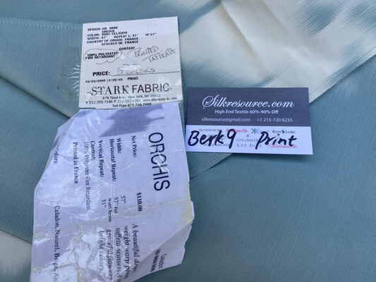 10 Berkbox9 Length Scalamandre Print 1.1 Yard Taffeata