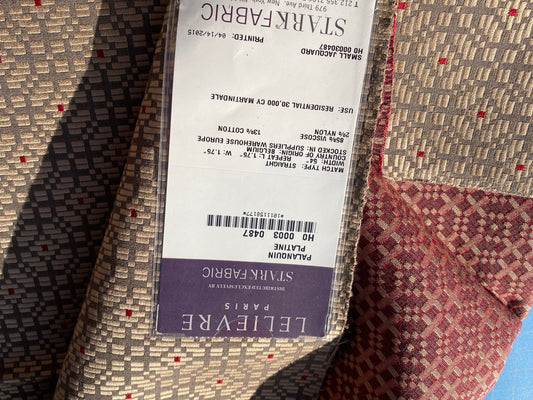 18 Berkbox104 Square Scalamandre Lelievre Paris Palanquin Platine Gray Small Scale Texture