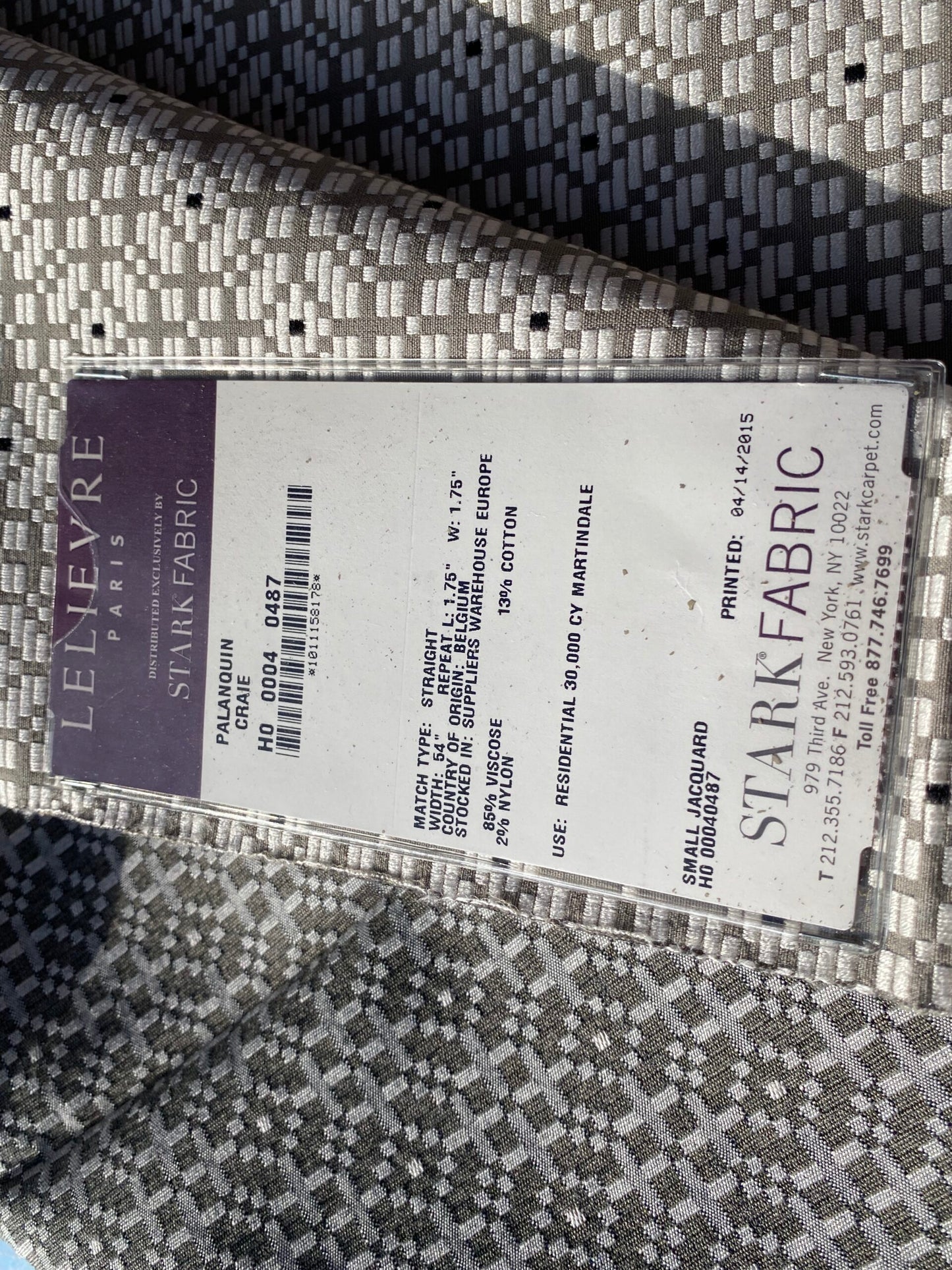 21 Berkbox104 Square Scalamandre Lelievre Paris Palanquin Craie Gray White Small Scale Texture