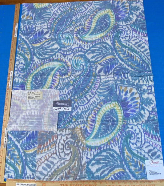 Scalamandre Indra Cotton - Aqua/Multi