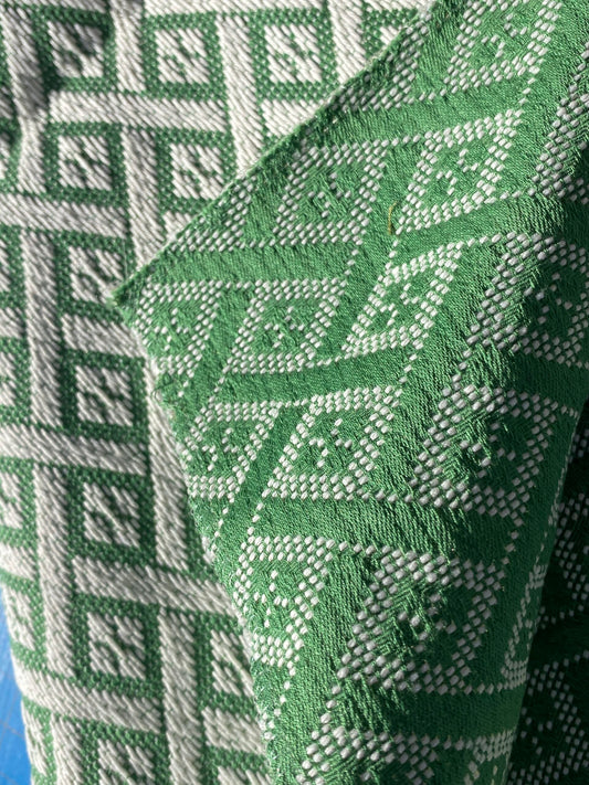 45 Berkbox104 Square Scalamandre Green White Diamond Small Scale Texture