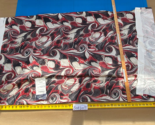 9 BerkBox95 Printed Fabrics by Jean Paul Gaultier Vogue Laque Print Pink White Abstract MSRP USD 400+/y