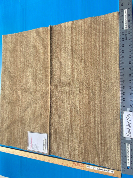 19 Berkbox105 Square Scalamandre Gobi Marrone Brown Jacquard Cotton Strie Texture