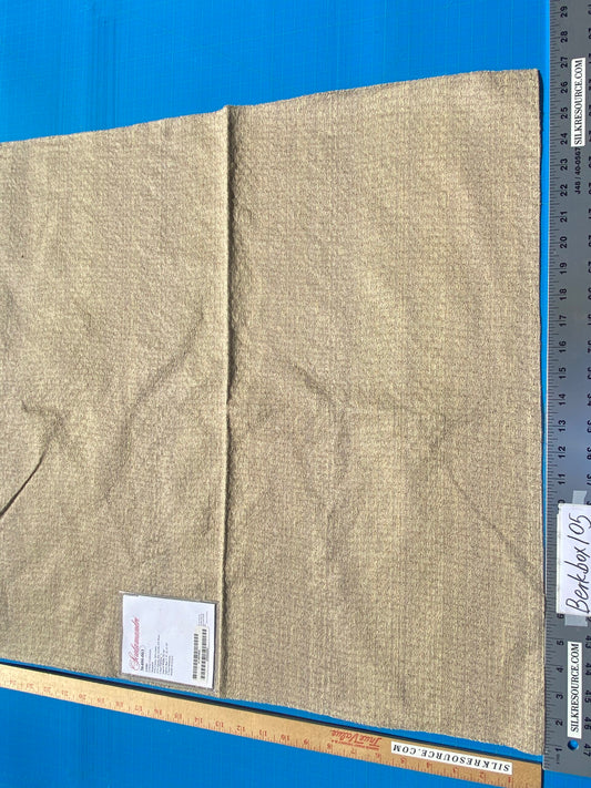 20 Berkbox105 Square Scalamandre Gobi Tortora Dove Gray Jacquard Cotton Strie Texture