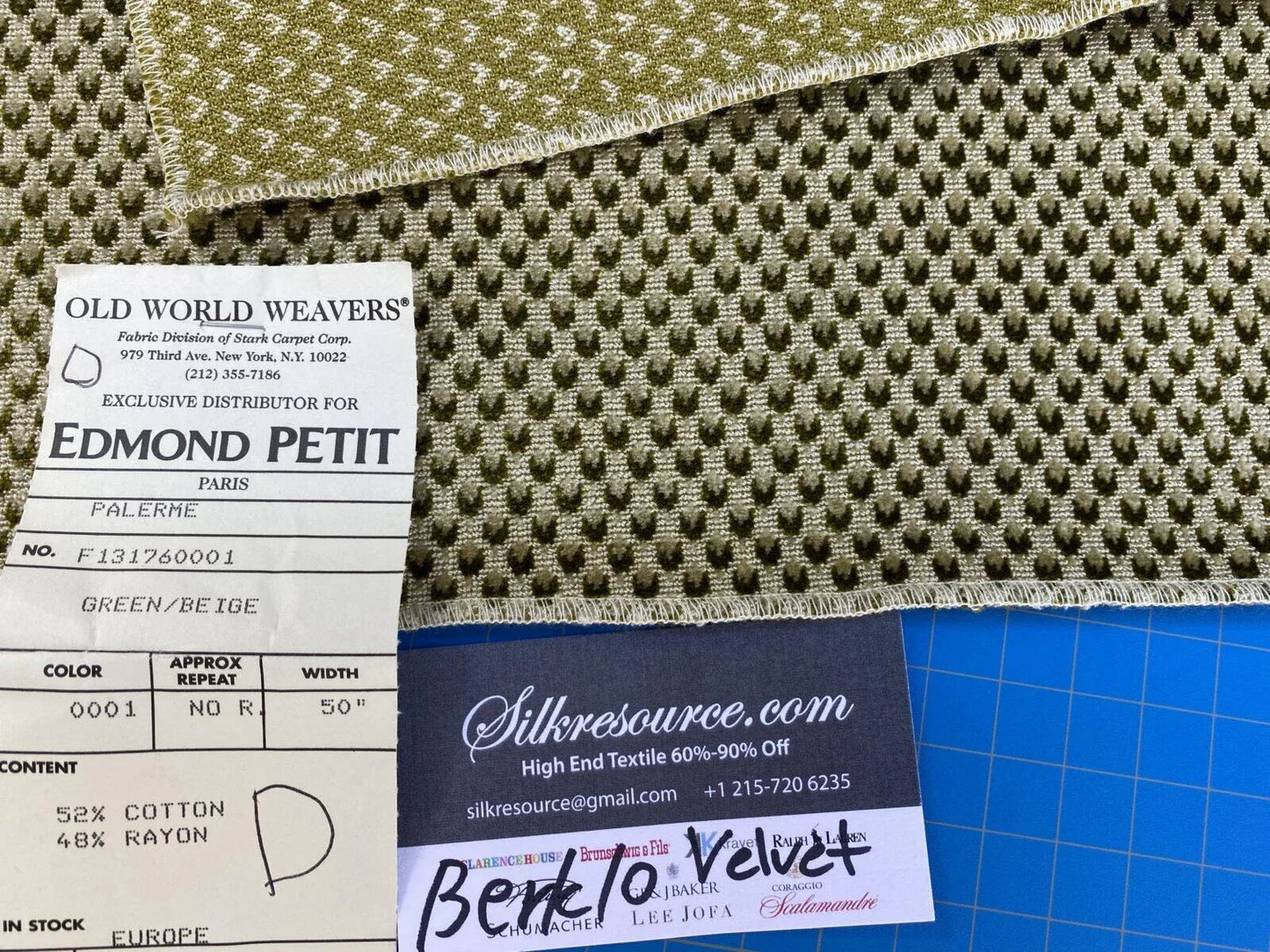 9d Berkbox10 Length Scalamandre Velvet (copy)