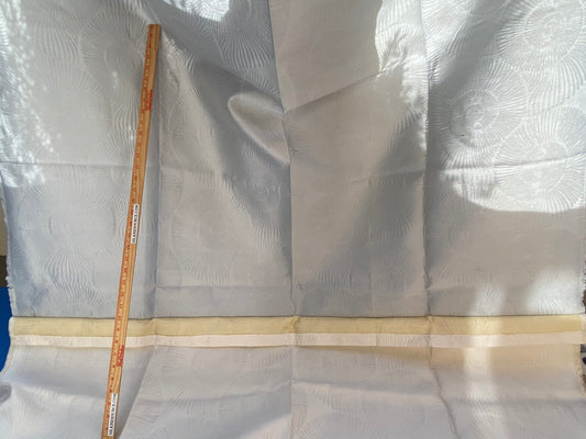 6 Berkbox96 Length Scalamandre Nautilo Eggshell 1.4yd White 1.5y Blue Jacquard, Bird , Animal/ocean MSRP USD 302/y