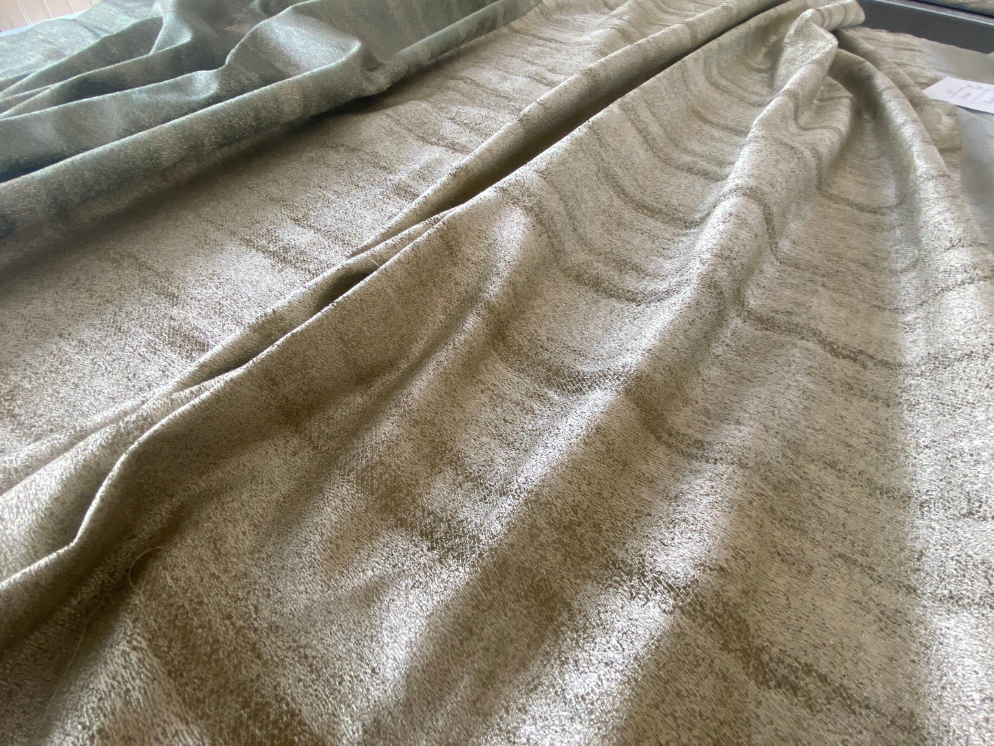 41 Berkbox73 Square by Scalamandre Aurora Silk Modern Semi Plain Abstract Pattern 3 Pieces with different Colorways 51"x30" each piece size