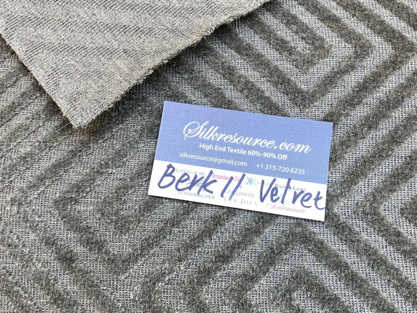 1 Berkbox11 Scalamandre Velvet Square Maze Gray