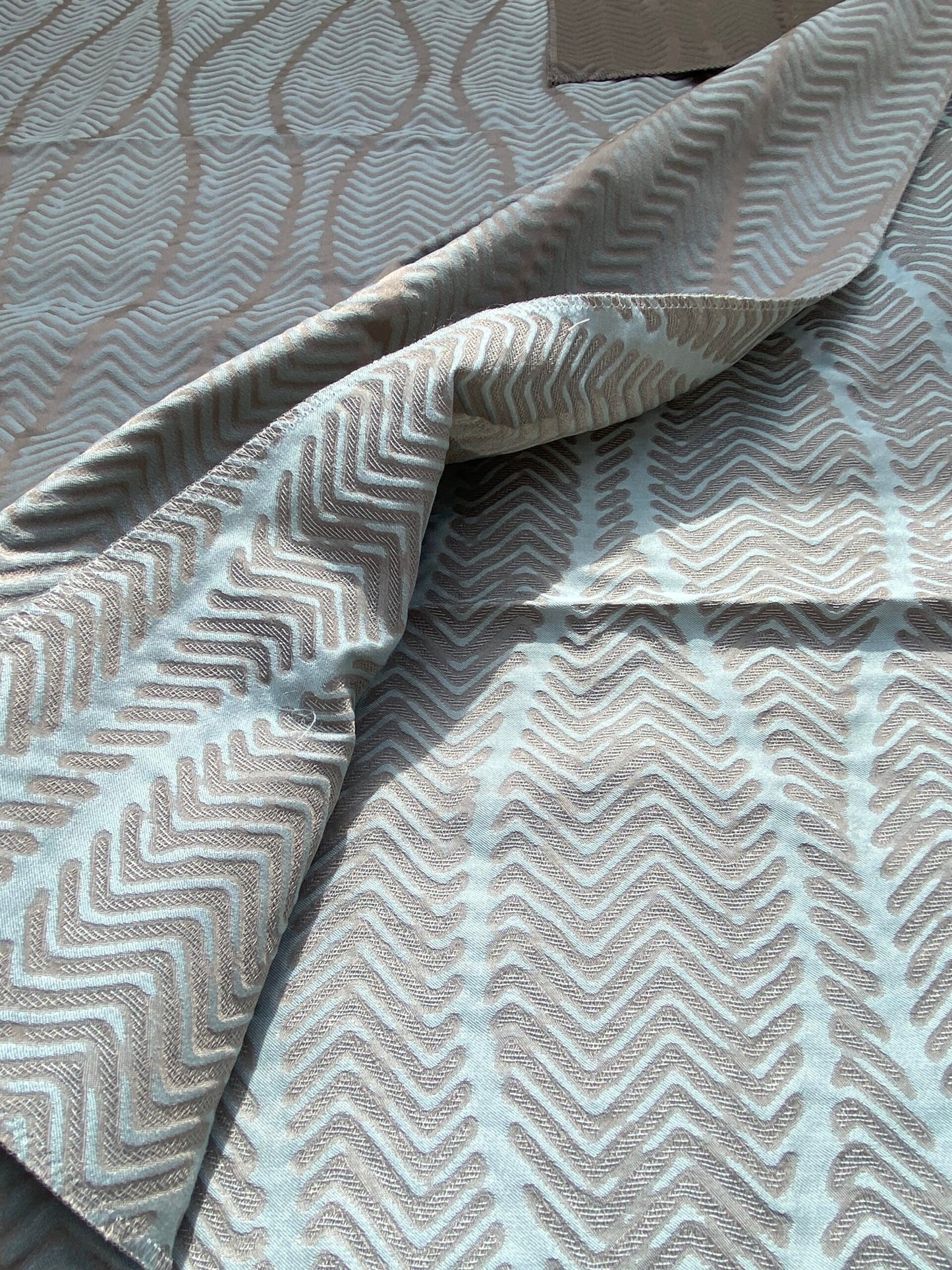 4 Berkbox97 Length Jacquard by Scalamandre Vivaldi Major Brown Cotton Polyester Chevron Stripe MSRP 200+/y