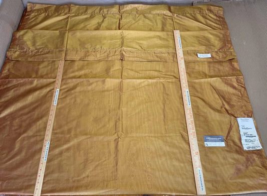 6 Berkbox1 Scalamandre Length Solitaire Sunset Golden Silk Yellow 2.4y MSRP USD 213/yd