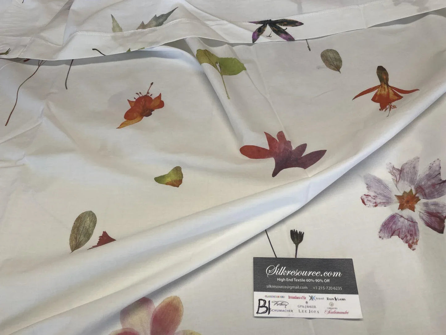 13 Berkbox1 Scalamandre Length Blumentanz Botanique White MSRP USD 307/yd