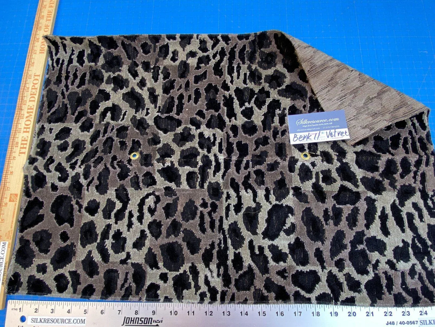 35 Berkbox11 Scalamandre Velvet Black And Tan Animal Skin