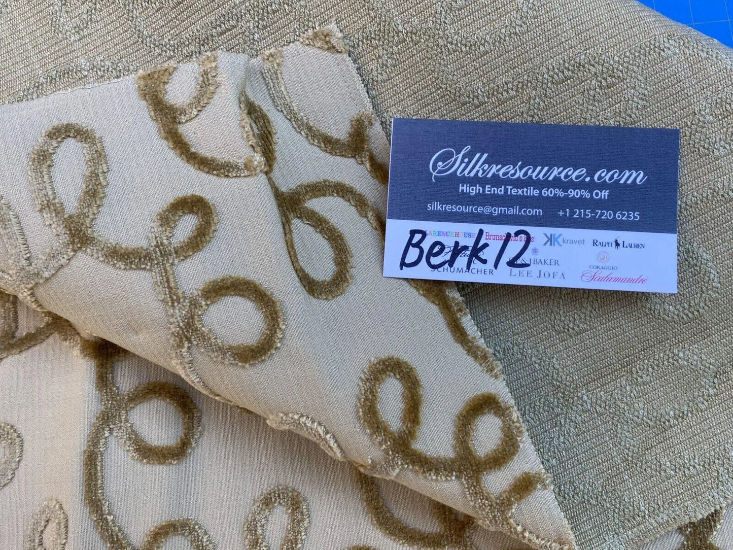 14 Berkbox12 Scalamandre Velvet Tan & Brown