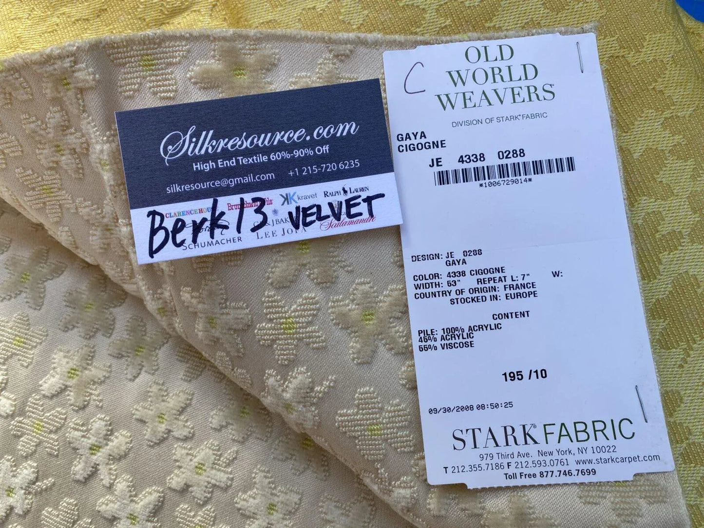 10 Berkbox13 Scalamandre Velvet Gaya Cigogne 26x26"