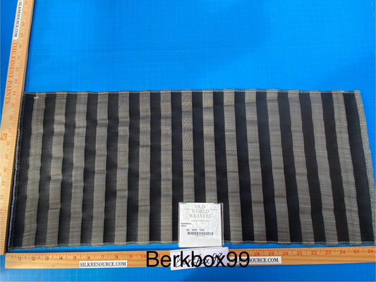 2 Berkbox99 Square Jacquard by Old World Weavers Warwick Onyx Stripe Gray Horsehair MSRP USD700+/y
