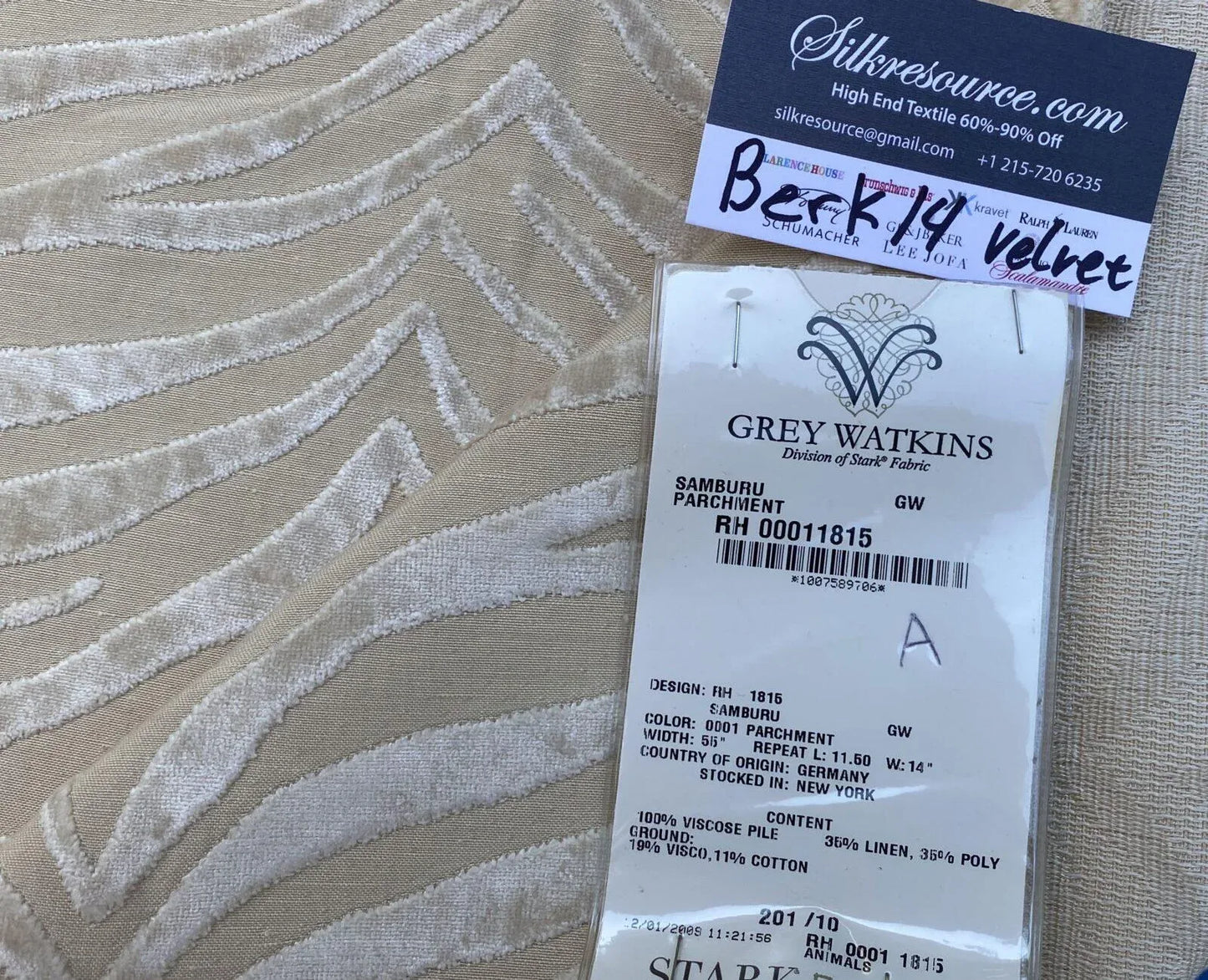 15 Berkbox14 Scalamandre Velvet Samburu Parchment