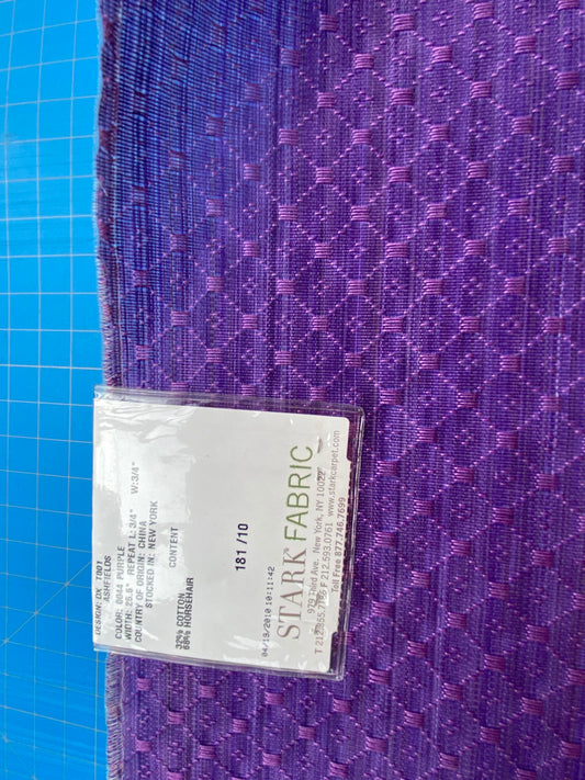 25 Berkbox99 Square Plains Texture by Old World Weavers Ashfields Purple Horsehair Diamond Small Scale MSRP USD 700+/y