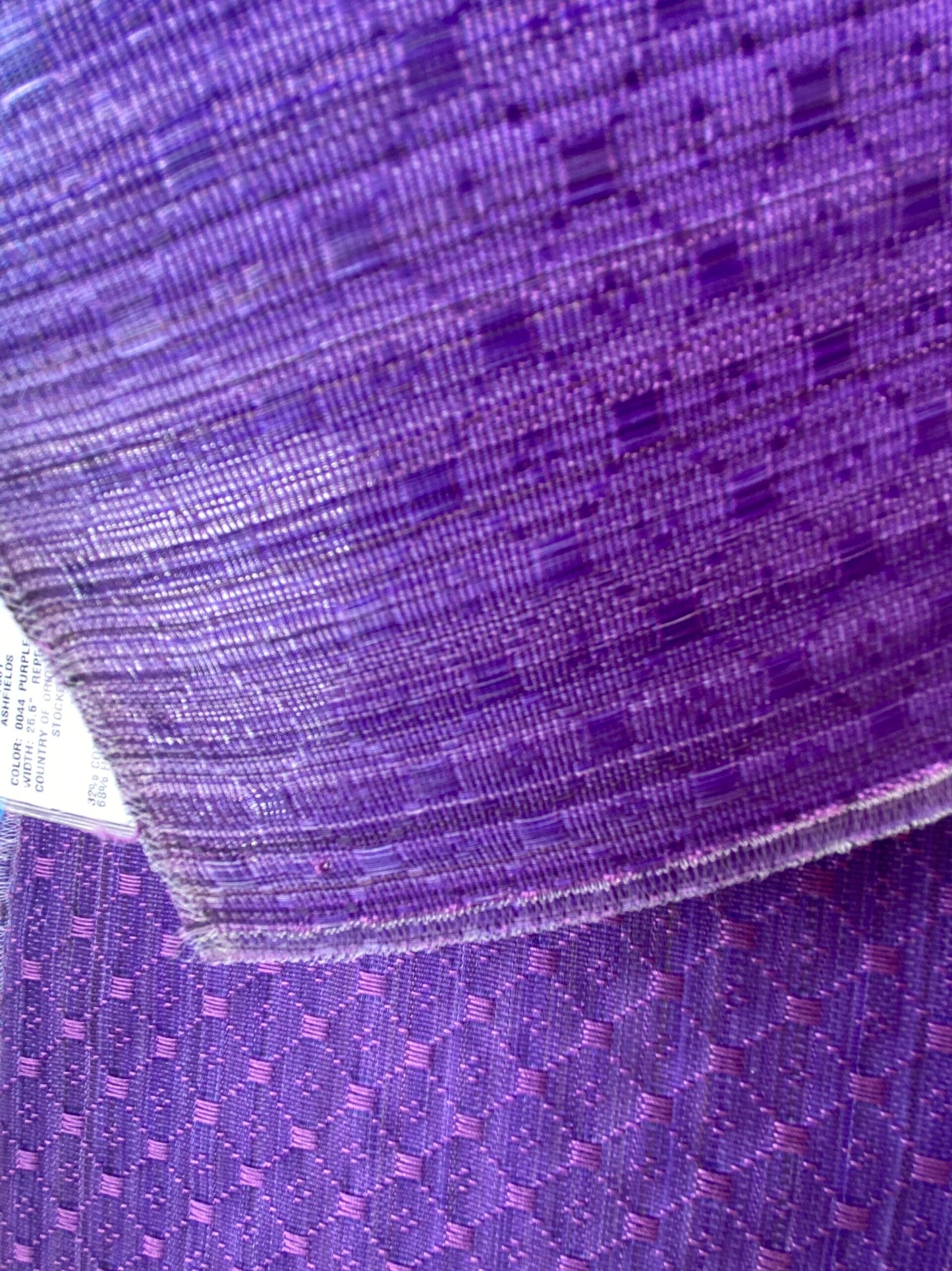 25 Berkbox99 Square Plains Texture by Old World Weavers Ashfields Purple Horsehair Diamond Small Scale MSRP USD 700+/y