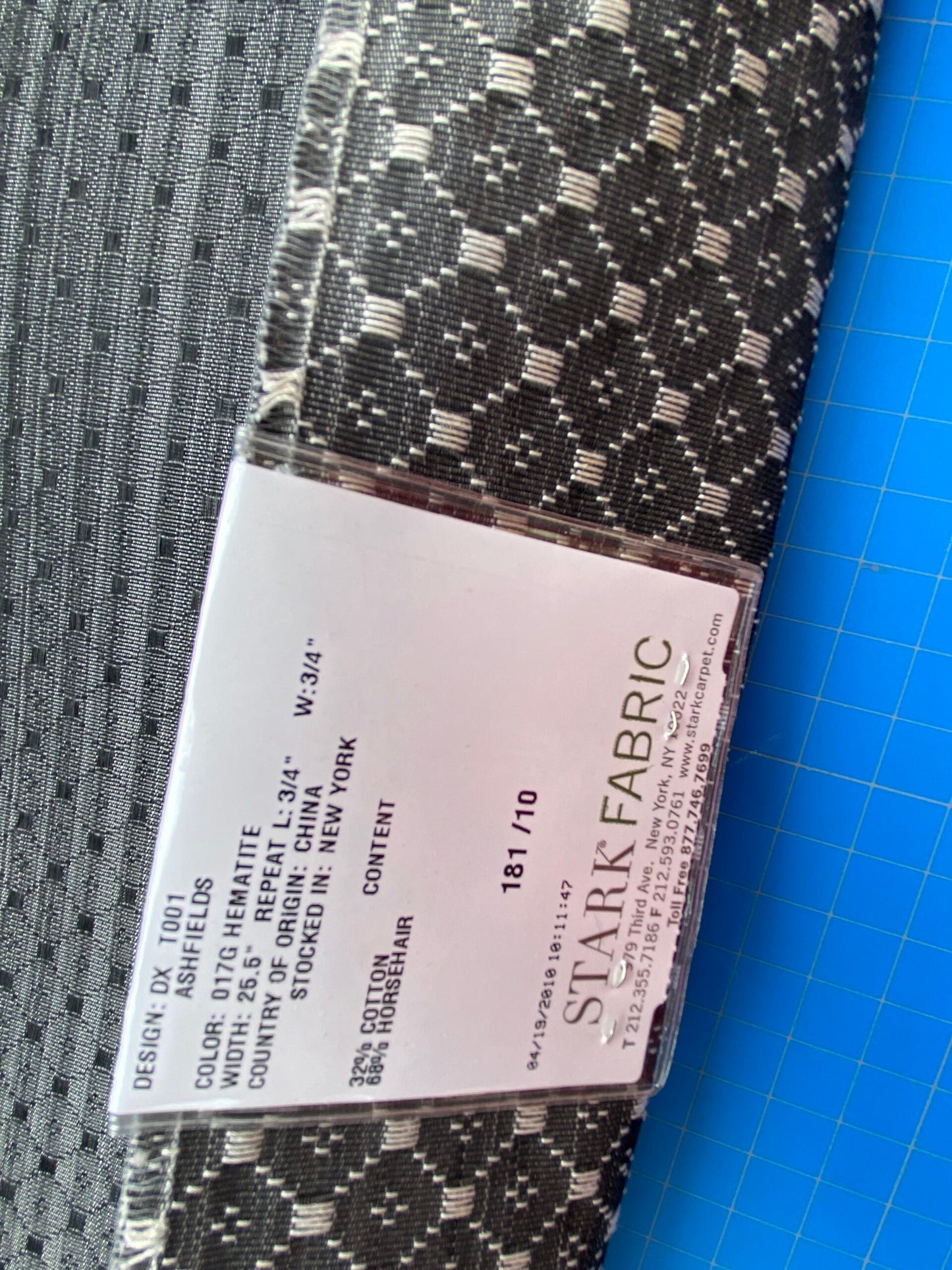 26 Berkbox99 Square Plains Texture by Old World Weavers Ashfields Hematite Gray Horsehair Diamond Small Scale MSRP USD 700+/y