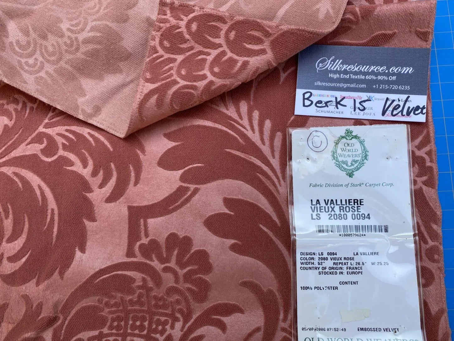 7c Berkbox15 Scalamandre La Valliere Vieux Rose