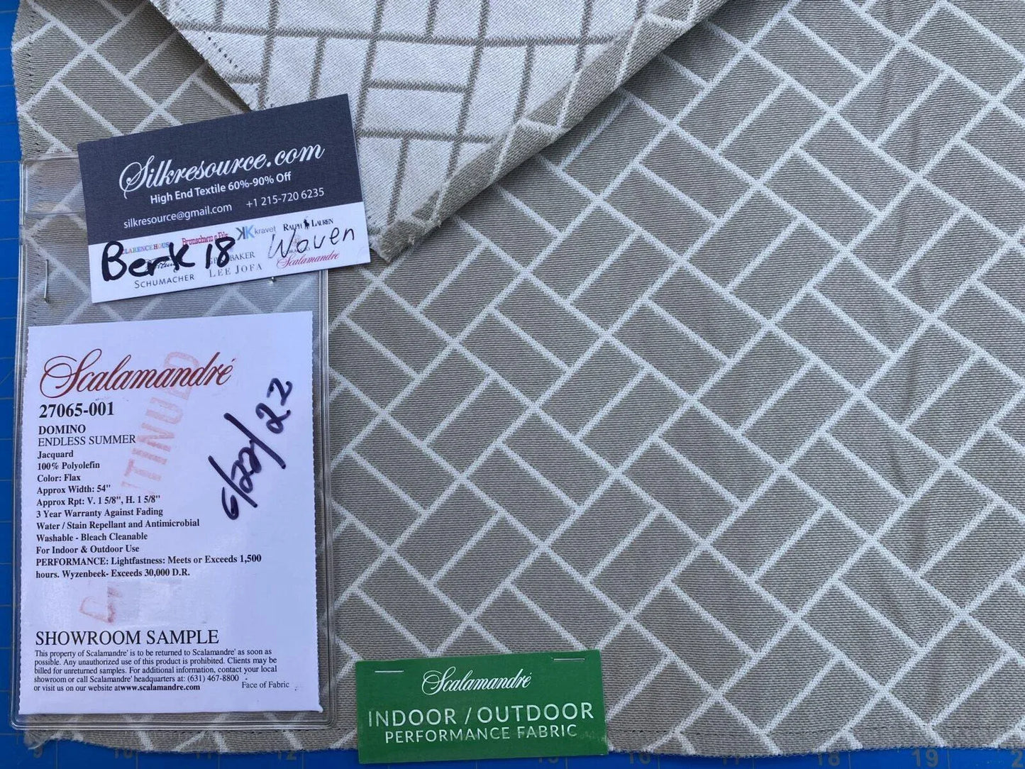 8 Berkbox18 Scalamandre Woven Domino Endless Summer Jacquard Flax