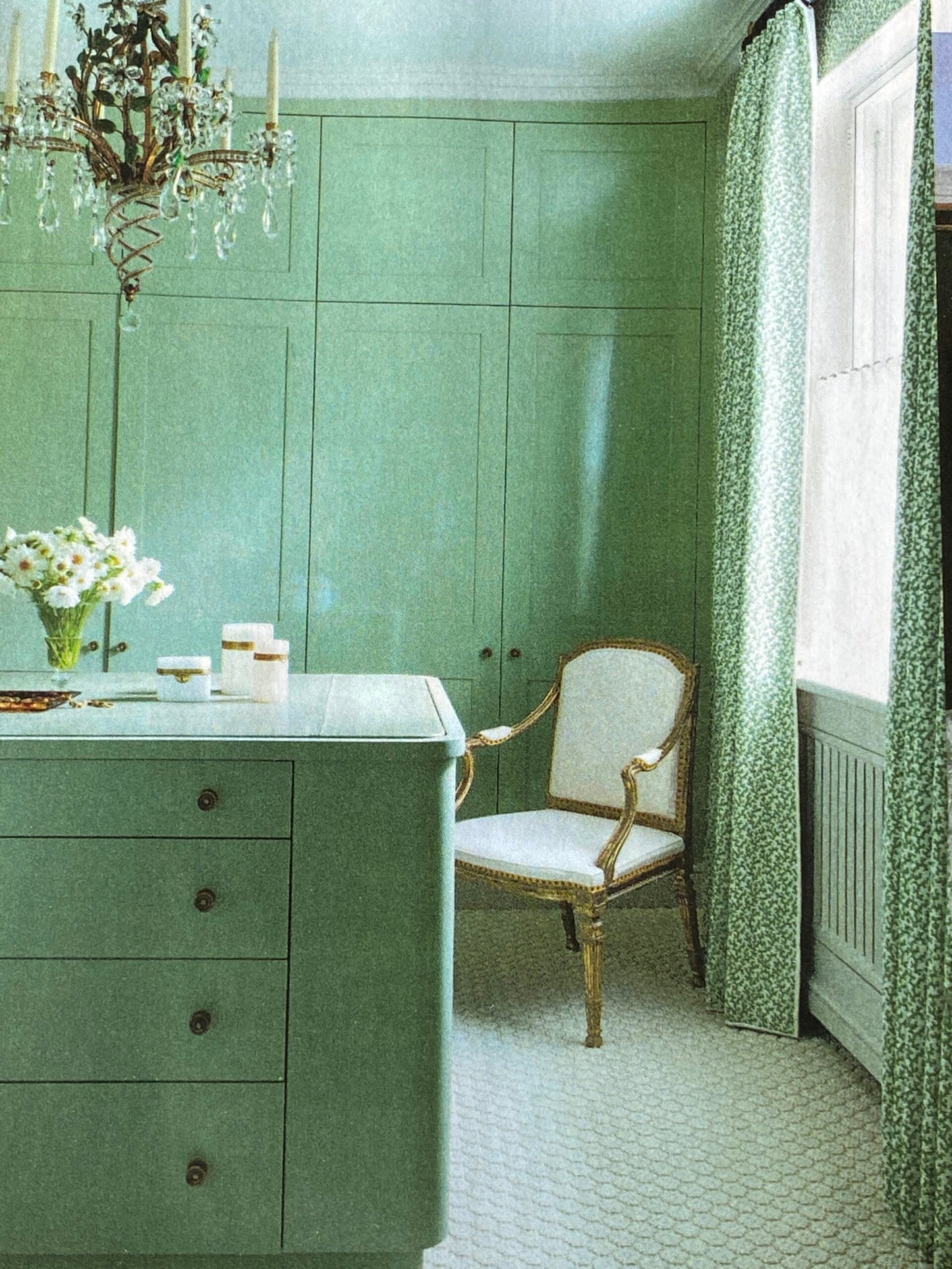 Scalamandre Les Feuilles Print Green Animal Skin Bird Feather MSRP USD 200+/y