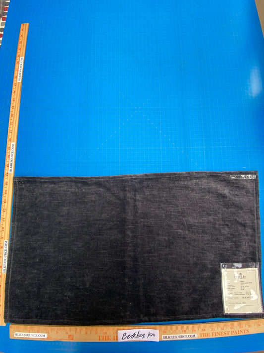 6 Berkbox100 Square Plain Texture by Houles Paris Issey Coloris Linen Black Solid