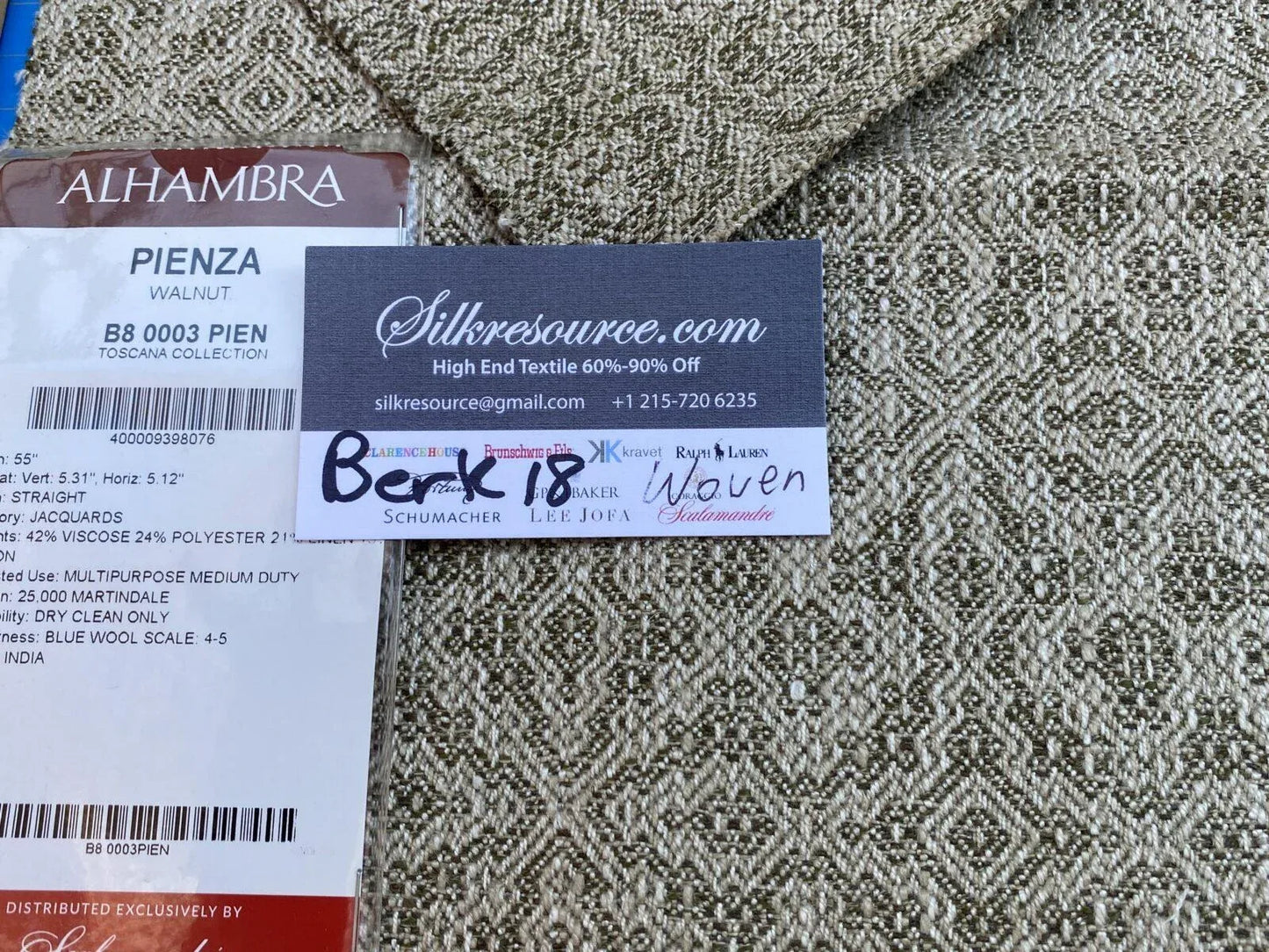 36 Berkbox18 Scalamandre Woven Penza Walnut