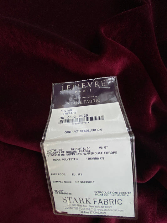 11 Berkbox100 Square Velvet by Lelievre Paris Sultan 3 Pieces in Different Colorways