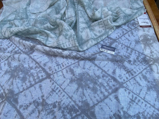 40 Berkbox18 Scalamandre Woven 1.4 Yard Itajime Mint X 1.4 Itajime Cement