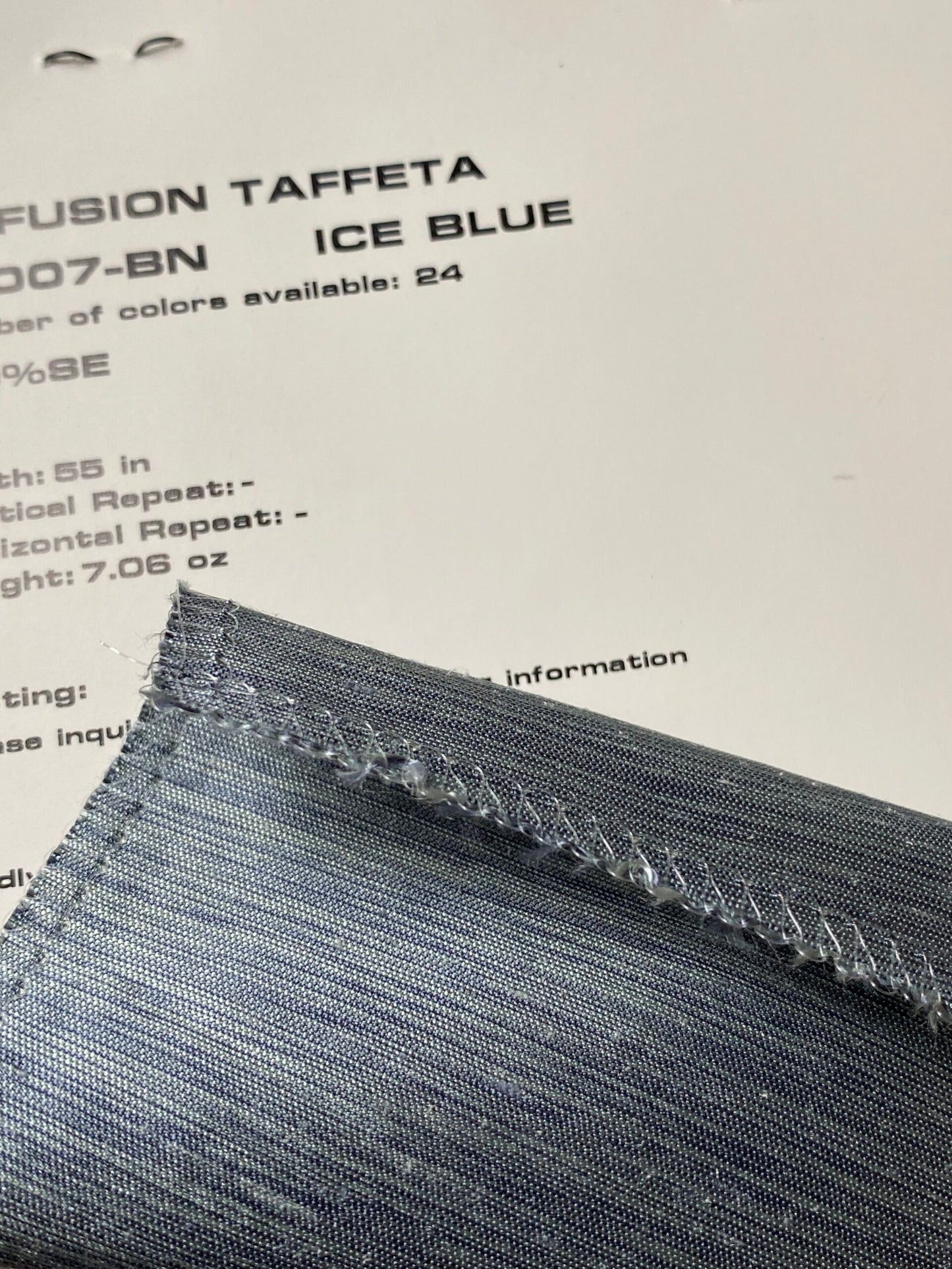 Scalamandre Diffusion Taffeta Ice Blue Iridescent Silk Taffeta Texture MSRP USD294/y