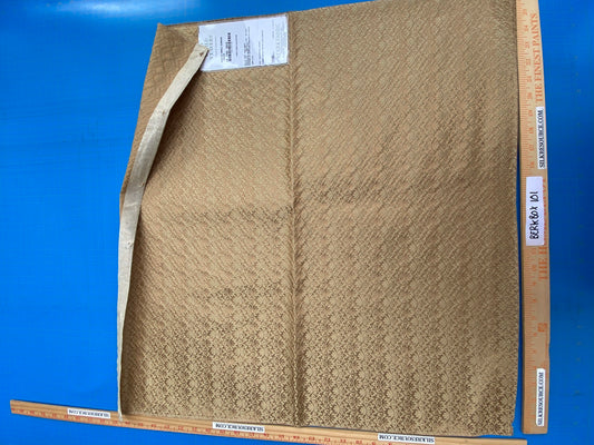 20 Berkbox101 Square Silk by Old World Weavers Carlos Small Damask Brass Gold Small Scale MSRP USD300+/y