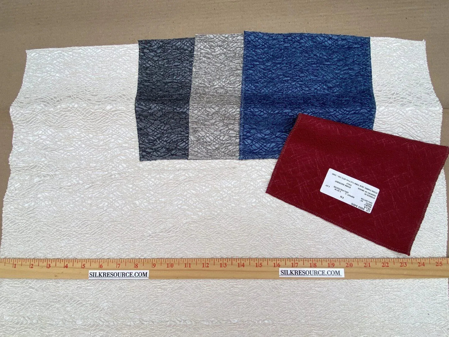 Scalamandre Woven Olla Parchment White MSRP USD 416/yard