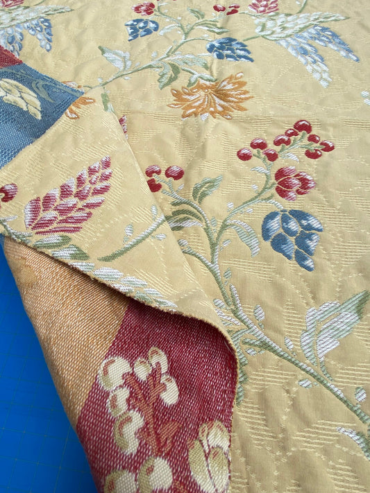 34 Berkbox101 Square Jacquard by Scalamandre Artemisia Beige Fruits Floral Botanical Foliage MSRP USD300+/y