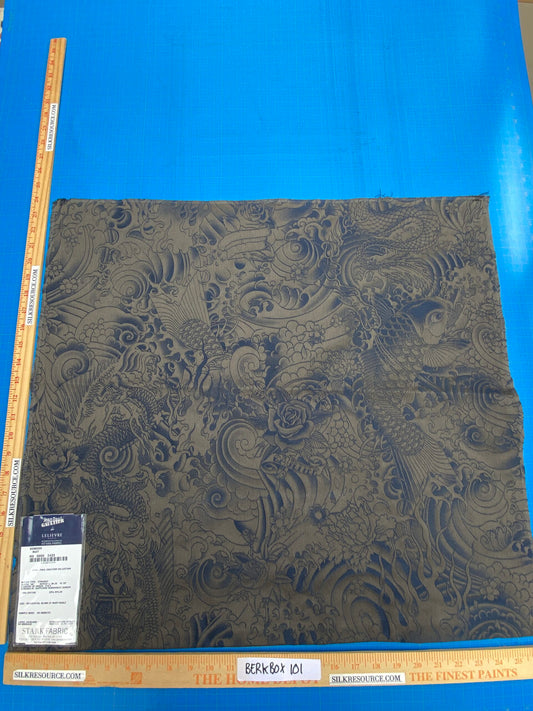 42 Berkbox101 Square Jacquard by Jean Paul Gaultier Komodo Nuit Blue Bird Animal Chinoiserie Graphic Scenic MSRP USD734/y
